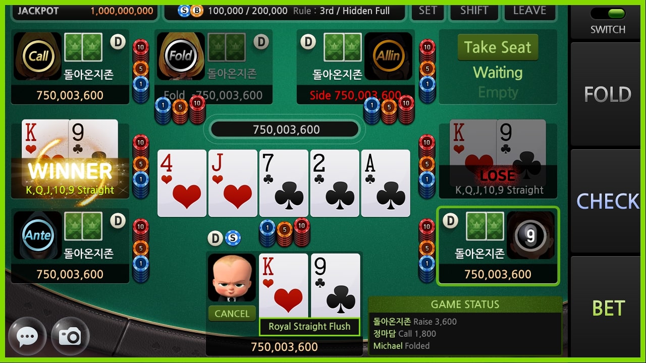 Texas Hold'em Gameplay
